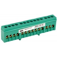 Шина PE "земля" в корп. изоляции на DIN-рейку ШНИ-6х9-14-К-З IEK YNN10-69-14KD-K06 Шина PE "земля" в корп. изоляции на DIN-рейку ШНИ-6х9-14-К-З IEK YNN10-69-14KD-K06