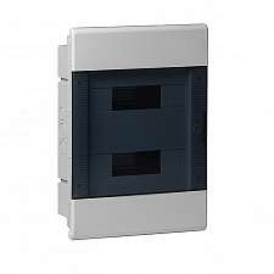 Щиток СП Тусо 24мод. с прозр. двер. 415х299х103мм сер. Рувинил 68124СП