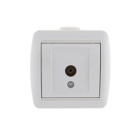 Розетка телевизионная оконечная TV ОП Nata бел. LEZARD 710-0200-130 Розетка телевизионная оконечная TV ОП Nata бел. LEZARD 710-0200-130