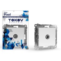 Розетка TV оконечная СП Pixel 1DB механизм бел. TOKOV ELECTRIC TKE-PX-A1O-C01 Розетка TV оконечная СП Pixel 1DB механизм бел. TOKOV ELECTRIC TKE-PX-A1O-C01