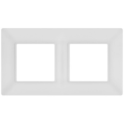 Рамка 2-м Elegance 14-5002-01М для розеток и выключателей матов. бел. Эра Б0065814