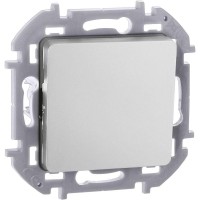 Переключатель 1-кл. Inspiria 10А IP20 250В 10AX механизм алюм. IEK 673652