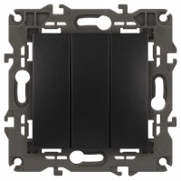 Выключатель 3-кл. СП Elegance 14-1107-05 10А IP20 250В 10AX механизм антрацит Эра Б0034254 Выключатель 3-кл. СП Elegance 14-1107-05 10А IP20 250В 10AX механизм антрацит Эра Б0034254