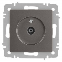 Розетка телевизионная одиночная TV СП Accent 6-301-09 IP20 титан Intro Б0063618