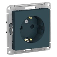 Розетка 1-м СП AtlasDesign 16А IP20 с заземл. защ. шторки механизм изумруд SE ATN000845 Розетка 1-м СП AtlasDesign 16А IP20 с заземл. защ. шторки механизм изумруд SE ATN000845