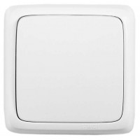 Переключатель 1-кл. ОП Альфа 16А IP20 250В с изолир. пластиной бел. HEGEL ВА16-163