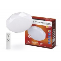 Светильник светодиодный COMFORT DIAMOND 75Вт 3000-6500К 6000лм 230В 480х80мм с пультом ДУ IN HOME 4690612034799