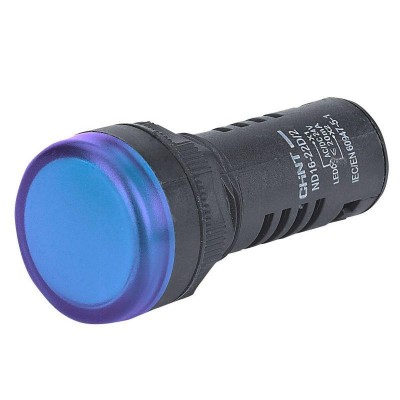 Индикатор ND16-22D/2 син. AC/DC 230В (R) CHINT 593074 Индикатор ND16-22D/2 син. AC/DC 230В (R) CHINT 593074