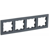 Рамка 4-м BRITE РУ-4-БрГ графит IEK BR-M42-K53 Рамка 4-м BRITE РУ-4-БрГ графит IEK BR-M42-K53