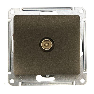 Розетка телевизионная TV Glossa коннектор механизм антрацит SE GSL000793 Розетка телевизионная TV Glossa коннектор механизм антрацит SE GSL000793