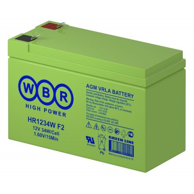 Аккумулятор 12В 9А.ч WBR HR1234W F2 WBR Аккумулятор 12В 9А.ч WBR HR1234W F2 WBR