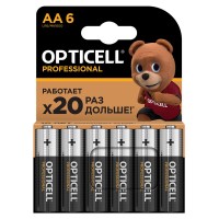 Элемент питания алкалиновый AA/LR6 (блист. 6шт) Professional Opticell 5052003 Элемент питания алкалиновый AA/LR6 (блист. 6шт) Professional Opticell 5052003