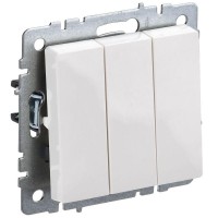 Выключатель 3-кл. СП BRITE ВС10-3-0-БрБ 10А механизм бел. IEK BR-V30-0-10-K01 Выключатель 3-кл. СП BRITE ВС10-3-0-БрБ 10А механизм бел. IEK BR-V30-0-10-K01