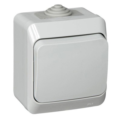 Выключатель 1-кл. ОП Этюд 10А IP44 10AX сер. SE BA10-041C Выключатель 1-кл. ОП Этюд 10А IP44 10AX сер. SE BA10-041C