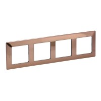 Рамка 4-м Valena Life универсальная медь Leg 754164