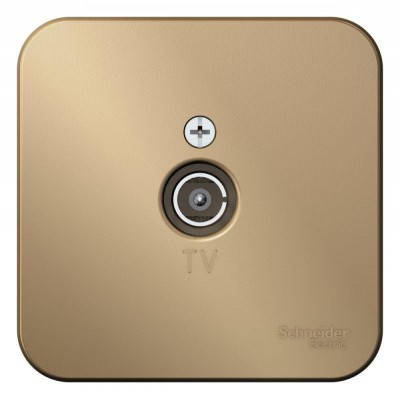 Розетка телевизионная TV ОП Blanca 16А 250В коннектор с изолир. пластиной титан SE BLNTA000014 Розетка телевизионная TV ОП Blanca 16А 250В коннектор с изолир. пластиной титан SE BLNTA000014