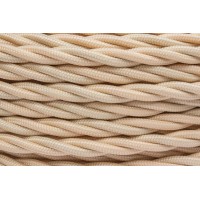 Провод ретро 3х1.5 матов. зол./песочн. (уп.20м) Bironi B1-434-719-20