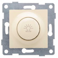 Механизм диммера СП Bravo 500Вт с накладкой и воротком беж. GUSI С10Д6-003 Механизм диммера СП Bravo 500Вт с накладкой и воротком беж. GUSI С10Д6-003