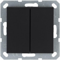 Выключатель 2-кл. 10А IP20 механизм черн. матовый soft touch Jasmart G3023PB Выключатель 2-кл. 10А IP20 механизм черн. матовый soft touch Jasmart G3023PB