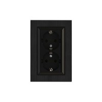 Розетка 2-я Karea LINE STAR с заземл. чер. Makel 86054082