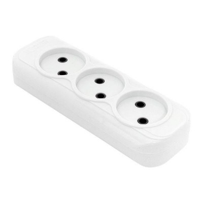 Колодка удлинителя 3-м без заземл. 10А Эксперт 2.2кВт EKF AKB10-3