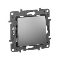 Переключатель перекрестный 1-кл. СП Etika 10А IP20 250В 10AX винтов. клеммы механизм алюм. IEK 672409