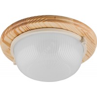 Светильник НБО-03-60-011 Е27 круг дерево клен IP54