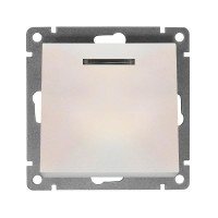 Выключатель 1-кл. СП Афина 10А IP20 с подсветкой механизм жемчуж. Universal A0121-OBr Выключатель 1-кл. СП Афина 10А IP20 с подсветкой механизм жемчуж. Universal A0121-OBr