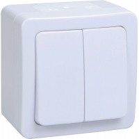 Выключатель 2-кл. ОП Гермес Plus 10А IP54 ВС20-2-0-ГПБ бел. IEK EVMP20-K01-10-54-EC Выключатель 2-кл. ОП Гермес Plus 10А IP54 ВС20-2-0-ГПБ бел. IEK EVMP20-K01-10-54-EC