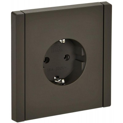 Розетка СП FORTE&PIANO FP316 16А с заземл. без защ. шторок винт. крепл. сер. IEK FP-R11-16-K03
