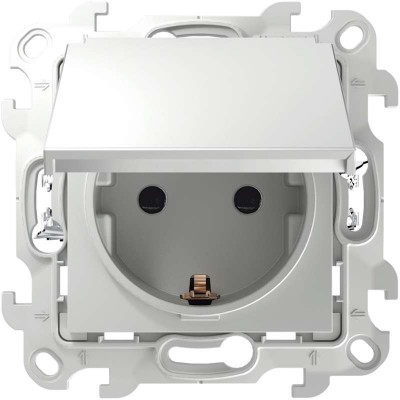 Розетка 1-м СП Simon 24 16А IP44 2P+E Push&Go механизм бел. Simon 2420448-030 Розетка 1-м СП Simon 24 16А IP44 2P+E Push&Go механизм бел. Simon 2420448-030