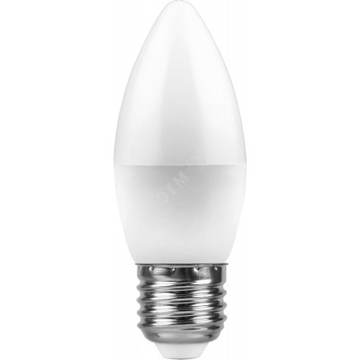 Лампа светодиодная LED 11вт Е27 дневной матовая свеча