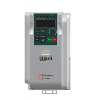 Преобразователь частоты DEKV060 0.75кВт 220В 1ф с тормозн. модулем DEKraft DEKV060G0R75S2B Преобразователь частоты DEKV060 0.75кВт 220В 1ф с тормозн. модулем DEKraft DEKV060G0R75S2B