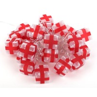 Гирлянда светодиодная "Нить Подарки" 3м 20LED 8 режимов 220В IP20 хол. свет ЭРА Б0041895