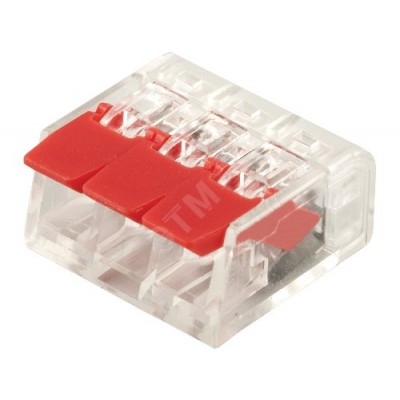 Клемма монтажная компактная 3-проводная,