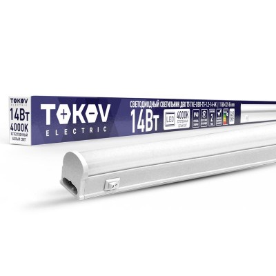 Светильник светодиодный ДБО Т5 14Вт 4К IP40 TOKOV ELECTRIC TKE-DBO-T5-1.2-14-4K Светильник светодиодный ДБО Т5 14Вт 4К IP40 TOKOV ELECTRIC TKE-DBO-T5-1.2-14-4K