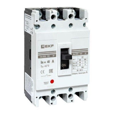 Выключатель автоматический 3п 100/40А 35кА ВА-99М PROxima EKF mccb99-100-40m Выключатель автоматический 3п 100/40А 35кА ВА-99М PROxima EKF mccb99-100-40m
