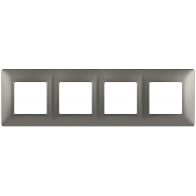 Рамка 4-м Elegance 14-5004-16 для розеток и выключателей титан Эра Б0065819