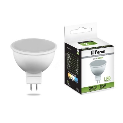 Лампа светодиодная LED 5вт 230в G5.3 белый