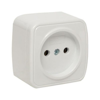 Розетка 1-м ОП Минск 10А IP20 без заземл. бел. Basic EKF EGR10-022-10 Розетка 1-м ОП Минск 10А IP20 без заземл. бел. Basic EKF EGR10-022-10