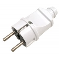 Вилка прямая с заземл. 16А 4140 бел. ASD / IN HOME 4690612000565 Вилка прямая с заземл. 16А 4140 бел. ASD / IN HOME 4690612000565