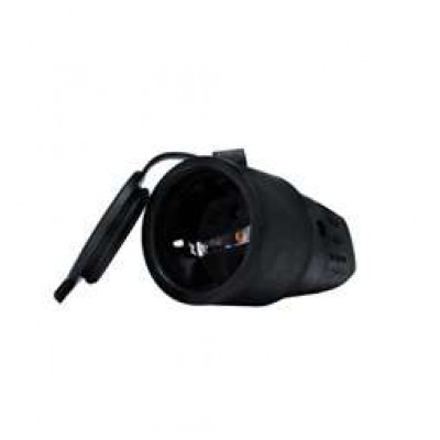 Разъем штепсельный 16А IP44 250В (еврослот) с заземл. каучук UNIVersal 602228 Разъем штепсельный 16А IP44 250В (еврослот) с заземл. каучук UNIVersal 602228