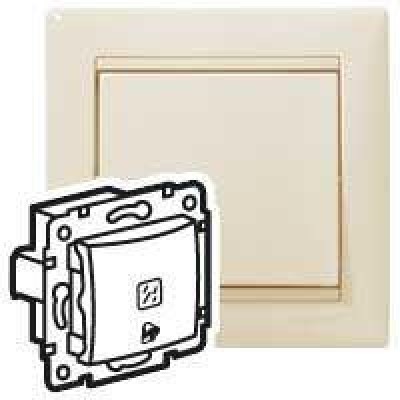 Механизм кнопки Valena 12В с пикт. звонка с подсветкой сл. кость IEK 774315 Механизм кнопки Valena 12В с пикт. звонка с подсветкой сл. кость IEK 774315