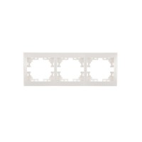 Рамка 3-м Mira горизонт. бел. LEZARD 701-0200-148