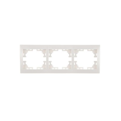 Рамка 3-м Mira горизонт. бел. LEZARD 701-0200-148