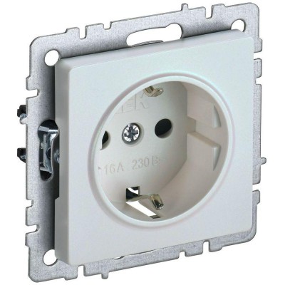Розетка 1-м СП BRITE РС11-1-0-БрЖ 16А с заземл. без защ. шторки механизм жемчуж. IEK BR-R11-16-K36 Розетка 1-м СП BRITE РС11-1-0-БрЖ 16А с заземл. без защ. шторки механизм жемчуж. IEK BR-R11-16-K36