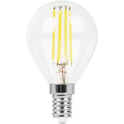Лампа светодиодная LED 11вт Е14 теплый шар FILAMENT