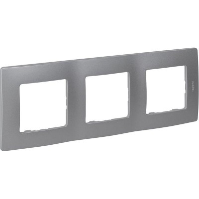 Рамка 3-м Etika алюм. IEK 672553