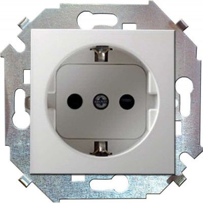 Розетка 1-м СП Simon 15 16А IP20 250В с заземл. винтов. клеммы механизм бел. Simon 1591432-030 Розетка 1-м СП Simon 15 16А IP20 250В с заземл. винтов. клеммы механизм бел. Simon 1591432-030