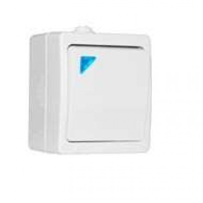 Выключатель 1-кл. ОП Аллегро 10А IP54 с подсветкой бел. UNIVersal 5563477 Выключатель 1-кл. ОП Аллегро 10А IP54 с подсветкой бел. UNIVersal 5563477